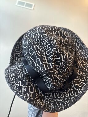 Supreme "F uck Em' All" Denim Boonie bucket hat FW15